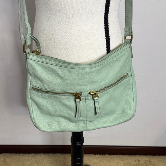 Fossil Mint Green Leather Shoulder Bag MCB8921S - Picture 13 of 13
